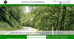 Desktop Screenshot of maticaenterprises.com